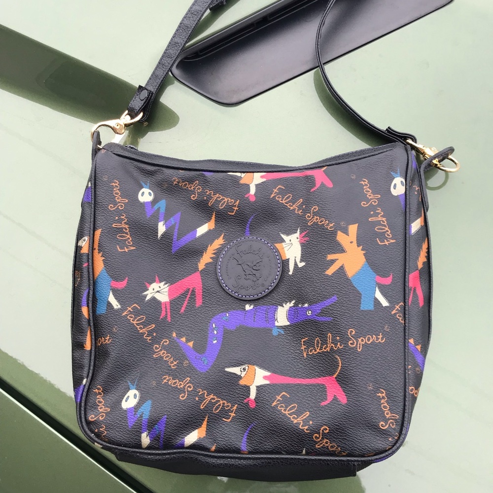 Vintage 80’s Falchi Sports Animal Crossbody Bag
